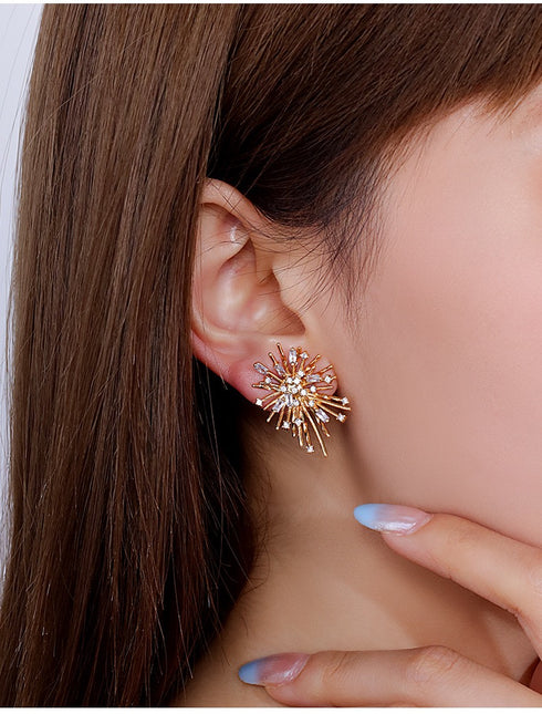 Fireworks CZ Earrings - Zafari Studio Jewelry